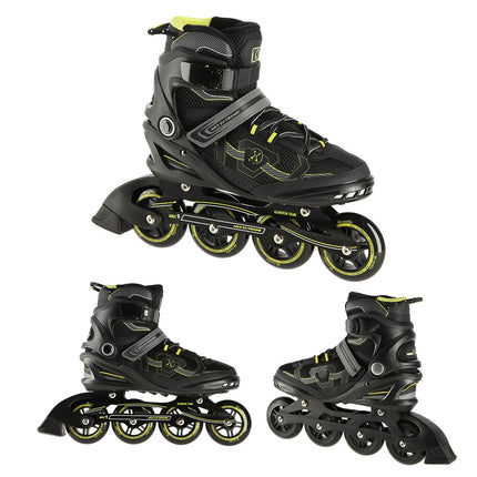 In-Line Skates, Black-Yellow, Size 41