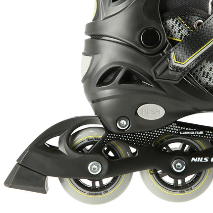 In-Line Skates, Black-Yellow, Size L (39-42)