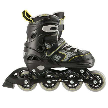 In-Line Skates, Black-Yellow, Size L (39-42)