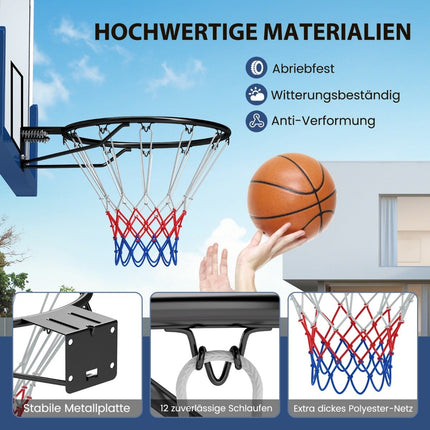 Basketbalový koš do interiéru – 45cm, na stěnu, tlumící nárazy
