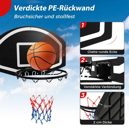 Basketbalový koš do interiéru – nerozbitná deska 72x45.5cm
