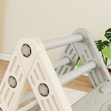 Indoor Climbing Frame, 5-in-1 Triangle with Slide, Ages 18-48 Months