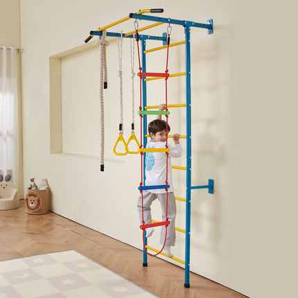 Indoor Jungle Gym for Toddlers, 5-in-1 Climbing Set, 220 lb, Carbon Steel