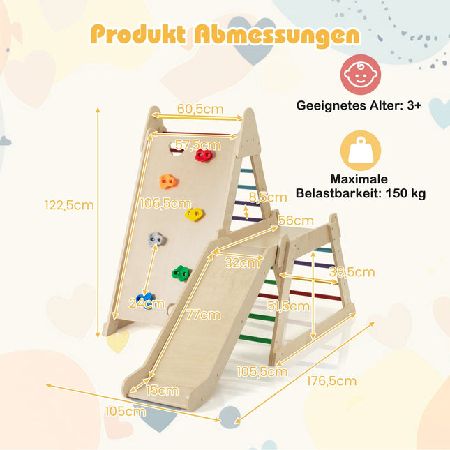 Vnitřní prolézačka se skluzavkou a lezeckými žebříky