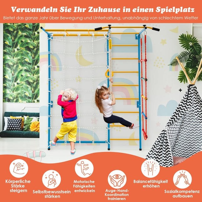 Vnitřní dětská lezecká sestava 7v1, 197.5 x 83.5 x 223 cm