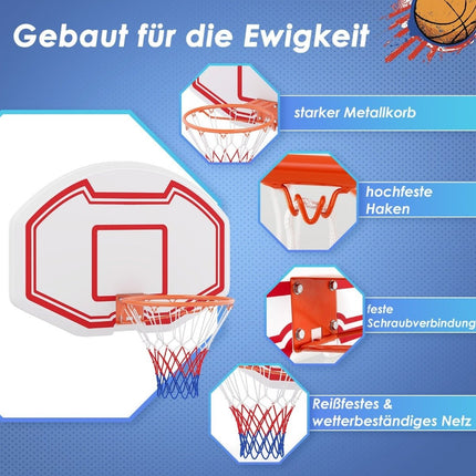 Mini basketbalový koš do interiéru – obruč 45cm, odolná deska