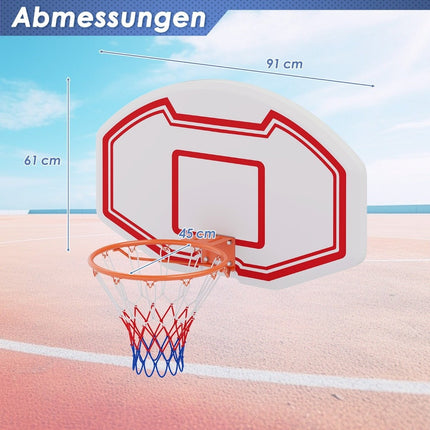 Mini basketbalový koš do interiéru – obruč 45cm, odolná deska
