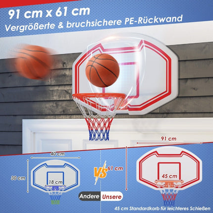 Mini basketbalový koš do interiéru – obruč 45cm, odolná deska
