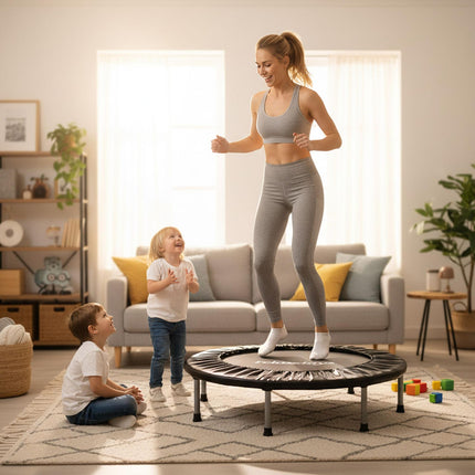 Mini trampolína do interiéru Ø95 cm – skládací, protiskluzová