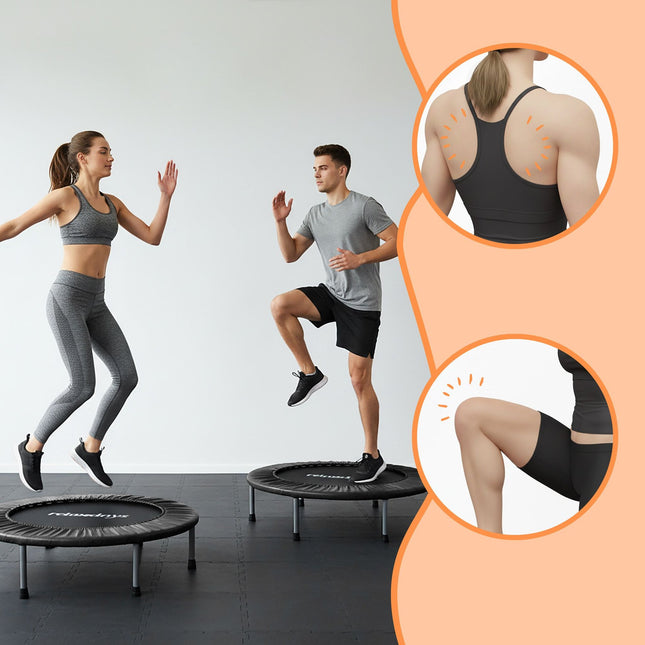 Mini trampolína do interiéru Ø95 cm – skládací, protiskluzové nožky