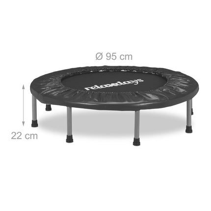 Mini trampolína do interiéru Ø95 cm – skládací, protiskluzové nožky