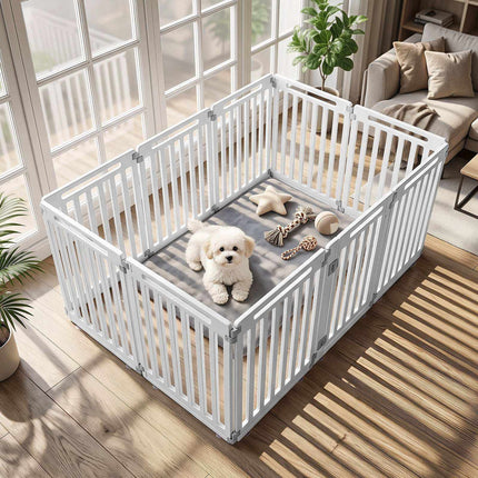 Indoor Outdoor Dog Playpen, 31.5" Tall, 10 Panels, HDPE