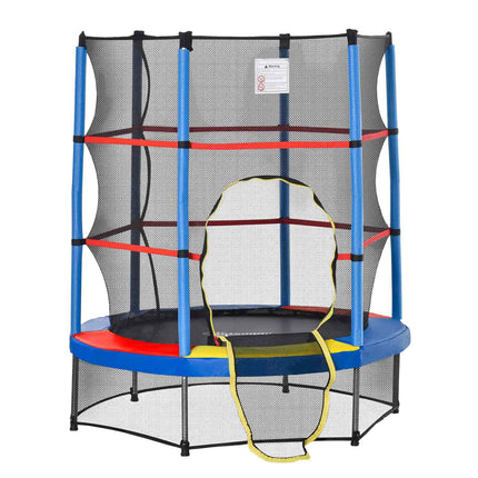 Dětská trampolína do interiéru i exteriéru s ochrannou sítí, 140 cm