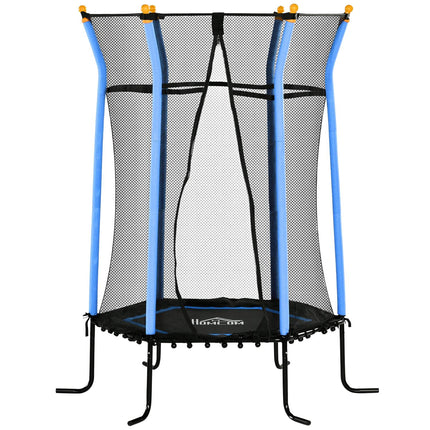 Dětská trampolína do interiéru, Ø163.5 cm, ochranná síť, modrá