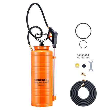 Industrial 14L Stainless Steel Pump Sprayer, Brass Nozzles