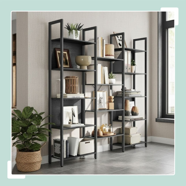 Industriële boekenplank, 14-laags opbergplanken