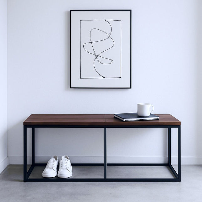 Industriální jídelní lavice, 120 cm, pro 2 osoby