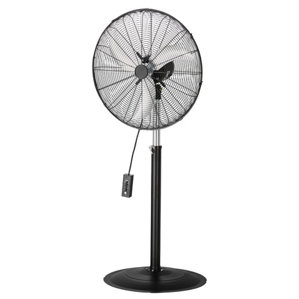 Industrial Pedestal Fan 24 Inch, Height Adjustable, 85 Oscillation