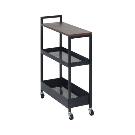 Industrial Rolling Trolley with Shelves and Baskets