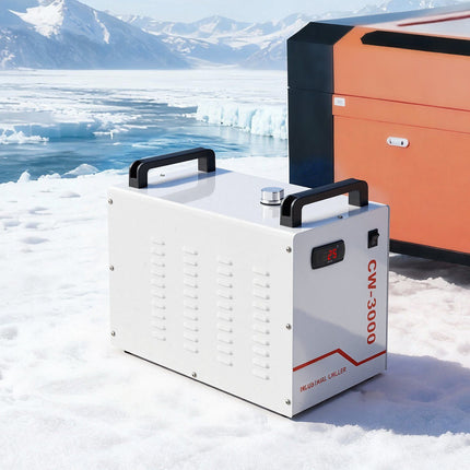Industrial Water Chiller, 9 L Tank, 10 L/min Flow, 65W