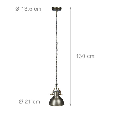 Závěsná lampa v industriálním stylu