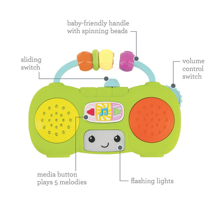 Infantino interaktivní hračka mini boombox