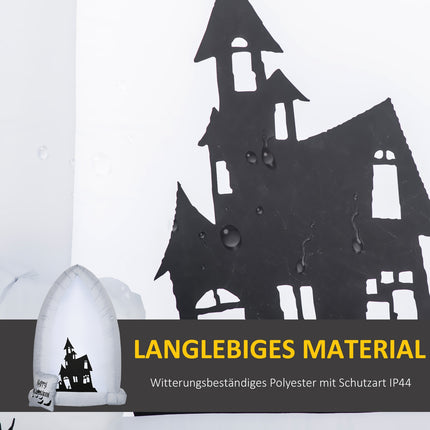 Nafukovací halloweenský náhrobek 210 cm s LED osvětlením