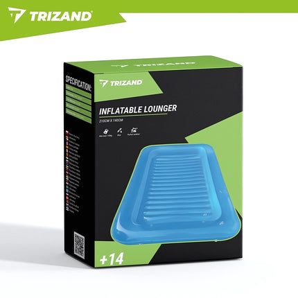Inflatable Air Mattress 210x140 cm with 2 Cup Holders, Max 150 kg, UV-Resistant