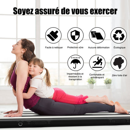 Nafukovací gymnastická žíněnka AirTrack 300x100x10 cm, pumpa