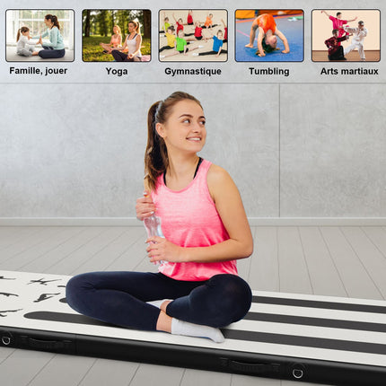 Nafukovací gymnastická žíněnka AirTrack 300x100x10 cm, pumpa