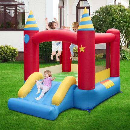 Inflatable Bounce House with Slide & Carry Bag, 3 Kids