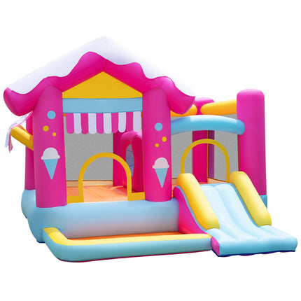 Inflatable Bouncy Castle with Slide & Ball Pit, 320x300x230 cm