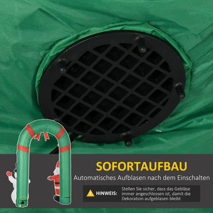 Nafukovací vánoční brána se Santou, sněhulákem a LED osvětlením