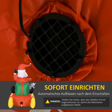 Nafukovací Santa Claus, 1.22m s LED osvětlením pro venkovní použití