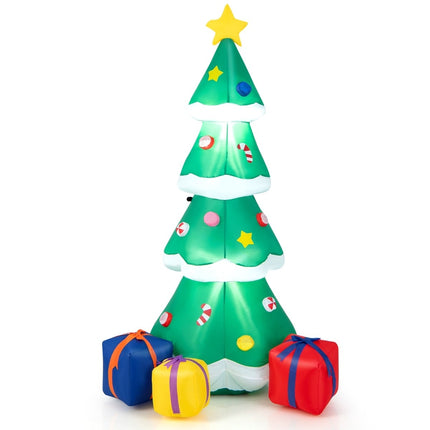Aufblasbarer Weihnachtsbaum mit LED-Beleuchtung, 180cm