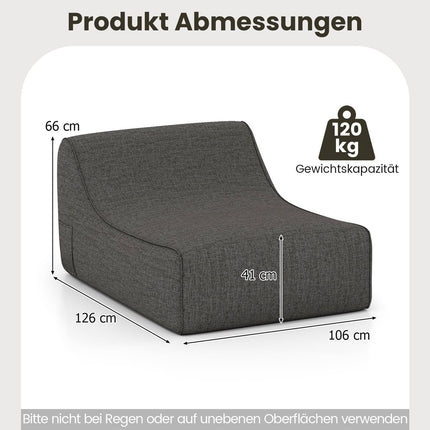 Nafukovací ergonomické relaxační křeslo se snímatelným potahem