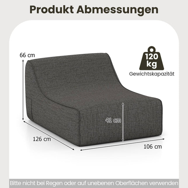 Nafukovací ergonomické relaxační křeslo se snímatelným potahem