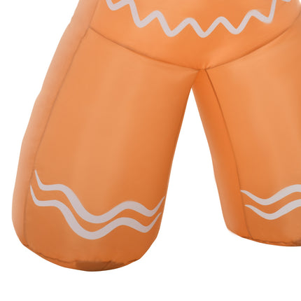 Nafukovací perníček se světly, 2.4M, odolný vůči počasí