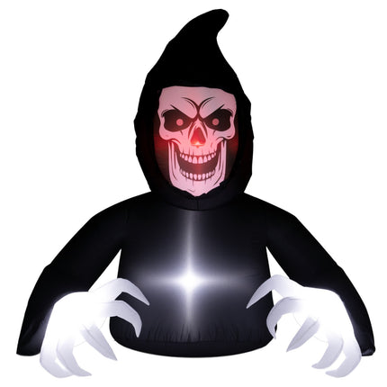 Nafukovací halloweenská smrtka s LED osvětlením a dmychadlem
