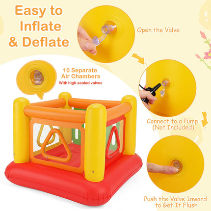 Inflatable Kids Bounce House with Ball Pit and Trampoline