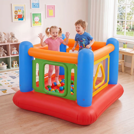 Inflatable Kids Bounce House with Ball Pit and Trampoline