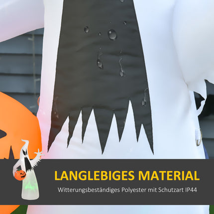 Inflatable LED Ghost with Pumpkin – 180 cm Halloween Decor