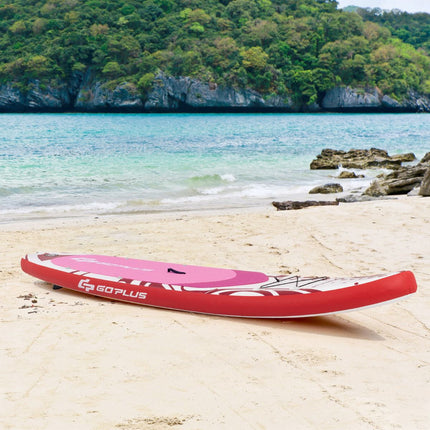 Nafukovací paddleboard 325x76x16cm, set, růžová