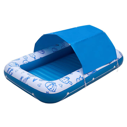 Inflatable Pool Float With UPF 50+ Canopy, 2-Person