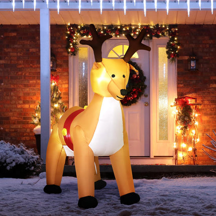 Nafukovací sob, 1.8m, LED osvětlení, samonafukovací
