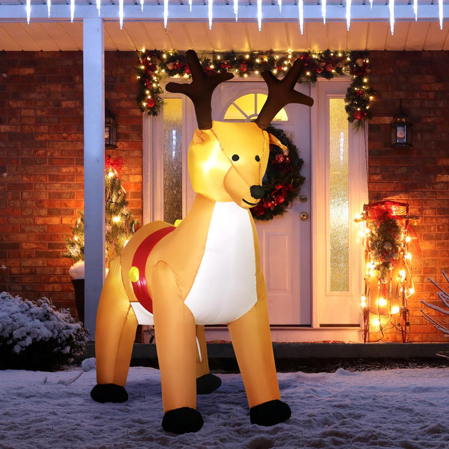 Nafukovací sob, 1.8m, LED osvětlení, samonafukovací