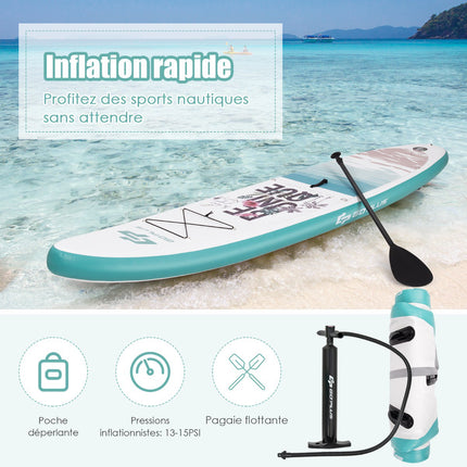 Nafukovací SUP board 320 cm, set s pádlem, pumpou a batohem