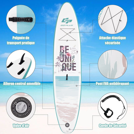Nafukovací SUP board 320 cm, set s pádlem, pumpou a batohem