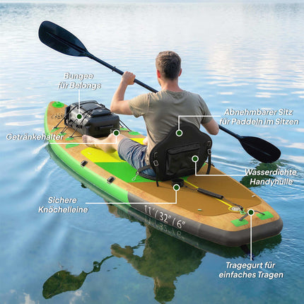 Nafukovací SUP board 335x82 cm se sedačkou a příslušenstvím