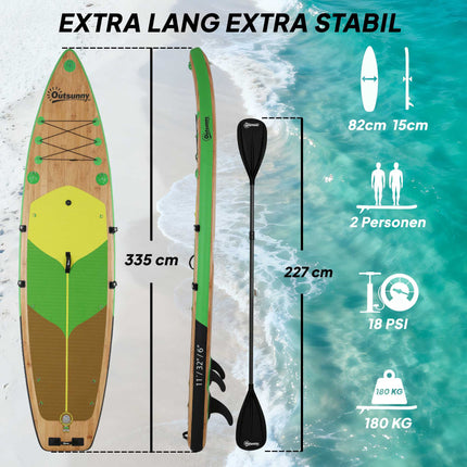 Nafukovací SUP board 335x82 cm se sedačkou a příslušenstvím